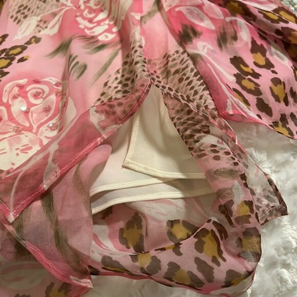 WOMEN’S 100% SILK TOP - SIZE 2X - LINED - Picture 3 of 4